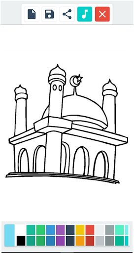 Mewarnai Masjid Islam - Screenshot 2