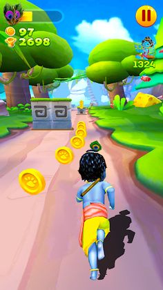 Little Krishna Boy Flute Run - Screenshot 4