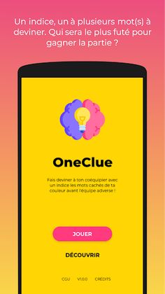 OneClue - Indices et mots à de - Screenshot 1