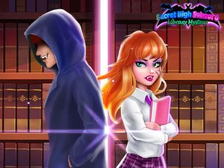 Secret High School 6 - Library - Screenshot 1