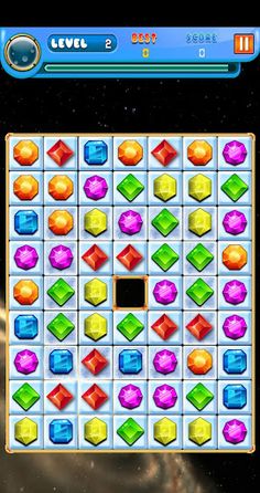 Space Jewels Match 3 - Screenshot 3
