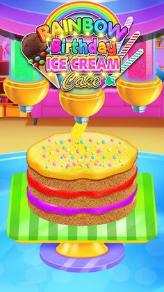 Rainbow Glitter Birthday Cakes - Screenshot 2