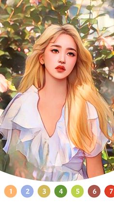 TWICE Paint by Number Game - Screenshot 3