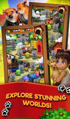 Match 3 Puppy Land - Matching  - Screenshot 1