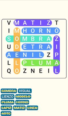 Juego de Búsqueda de Palabras - Screenshot 1