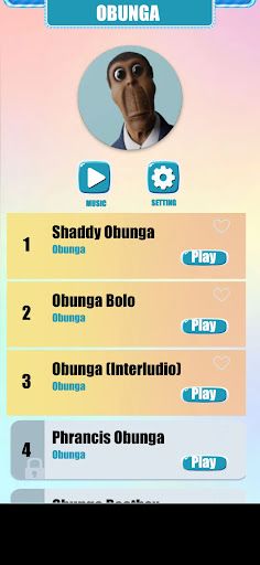 Obunga Scary Music Tiles Game - Screenshot 1