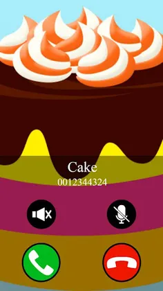 fake call and sms cake game - Screenshot 3