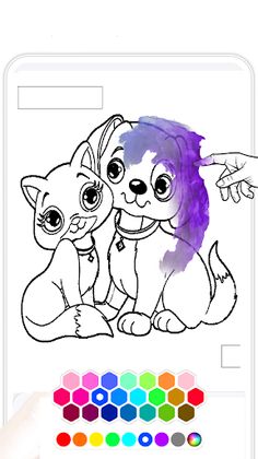 Cute Kawaii Coloring Pages - Screenshot 1