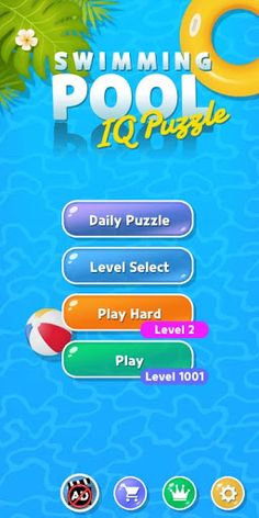 IQ Puzzles Swimming Pool - Screenshot 1
