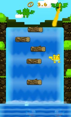 CubeMon Waterfall Jump - Screenshot 2
