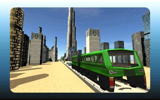 Elevated Bus 3D City Rush - Screenshot 2