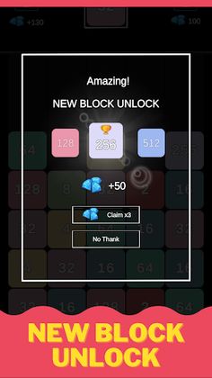 2048 Merge - X2 Blocks Game - Screenshot 4