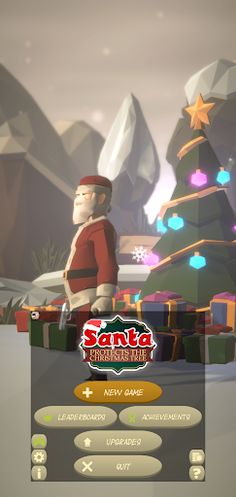 Santa Protects Christmas Tree - Screenshot 1