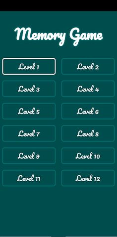 Memory Game - Screenshot 1