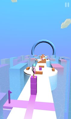 Surfer Boy On Cube 3D - Screenshot 2