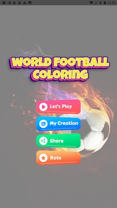 coloring world football - Screenshot 2