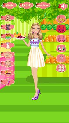 Fruiterer Girl Dress up Game - Screenshot 3
