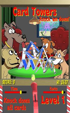 Card Towers Pro, Knock'em Down - Screenshot 2