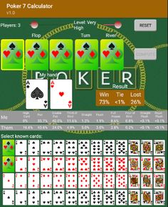 Poker 7 Calculator - Screenshot 4