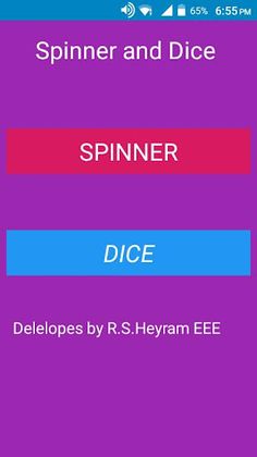 Dice and Spinner - Screenshot 1