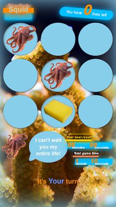 Tic-Tac-Toe with Sea Creatures - Screenshot 2