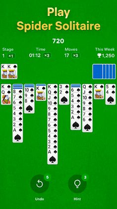 Spider Solitaire - Screenshot 1