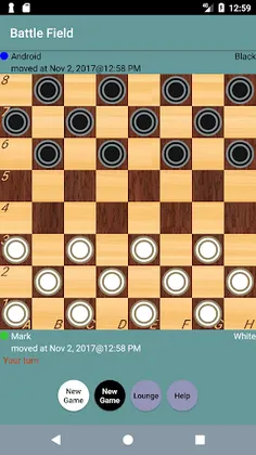 Checkers Club Online - Screenshot 1
