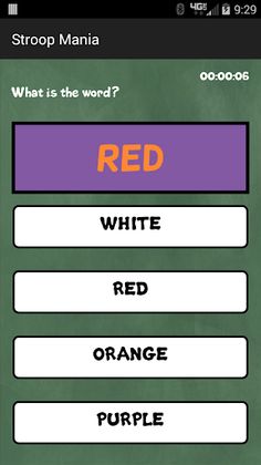 Stroop Mania - Screenshot 2