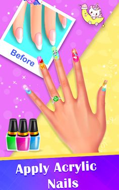 Nails Salon Games - Nail Art - Screenshot 3
