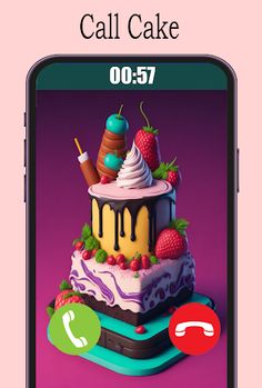 Fake Call Cake Games - Screenshot 3