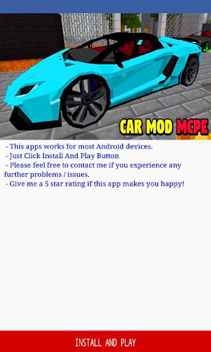 Cars Mod for Minecraft PE - Screenshot 3