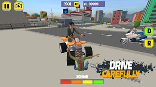 ATV QuadBike Driver Crazy Town - Screenshot 1