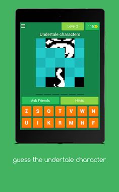 guess the undertale character - Screenshot 2