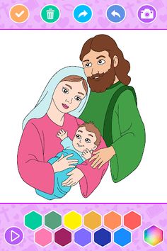 Bible Coloring Book Jesus Game - Screenshot 1