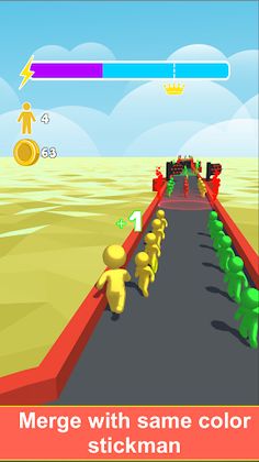 Crowd Rush 3d Game - Screenshot 1