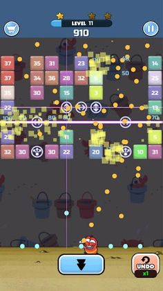 Larva Bricks Breaker - Screenshot 2