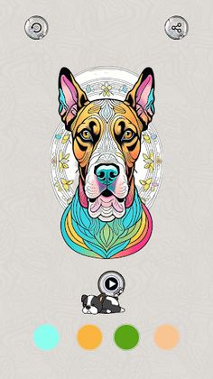 Coloring Dogs Stress Relief - Screenshot 4