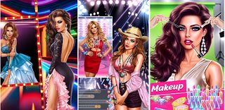 Star Girl Makeup dressup games - Screenshot 2