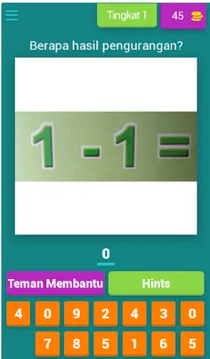 Tebak gambar pengurangan angka - Screenshot 1