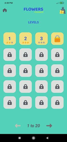Flowers Puzzle Crossword - Screenshot 3