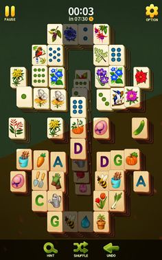 Mahjong Blossom Solitaire - Screenshot 1