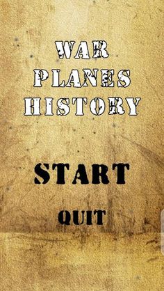 WAR PLANES History - Screenshot 1