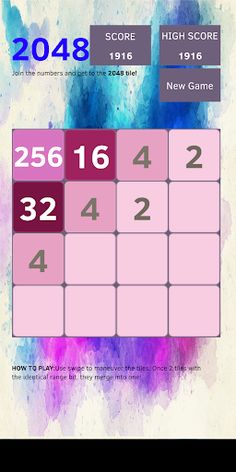 Purple 2048 - Screenshot 3