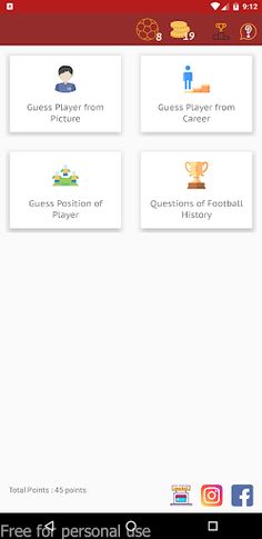 Football Games Quiz - Screenshot 1