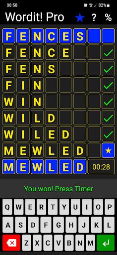Wordit! Pro - unique word game - Screenshot 3