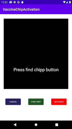 VaccineChipActivation - Screenshot 1