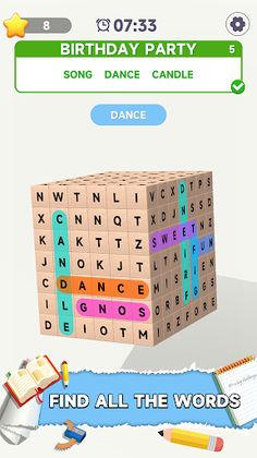 Word Search 3D Classic Puzzle - Screenshot 1