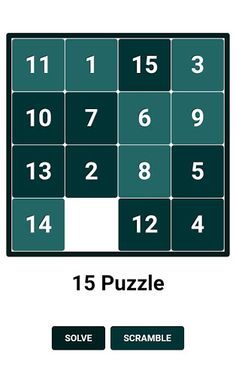 15 Puzzle - Classic Game - Screenshot 1
