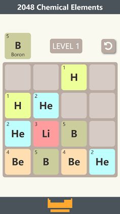 2048 - Chemical Elements - Screenshot 2
