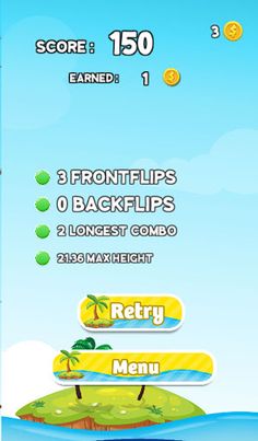 Stickman Water Trampoline Flip - Screenshot 2